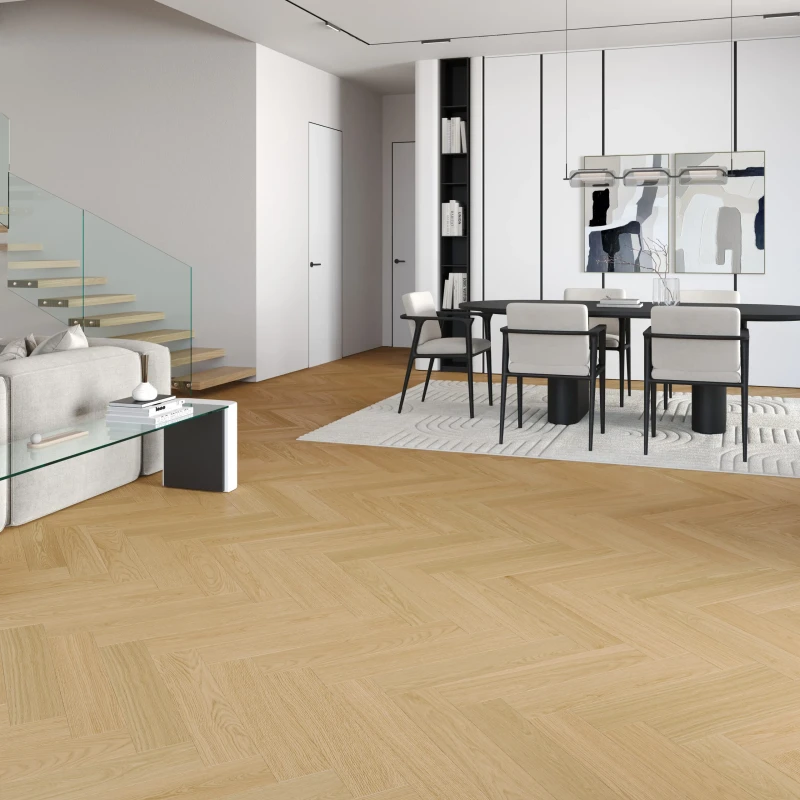 Stejar Cream Herringbone photo2